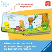 Buchcover und Innenansicht für das Buch: Fingerspiele für Klitzekleine