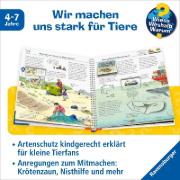 Buchcover und Innenansicht für das Buch: Wieso? Weshalb? Warum? Band 43 - Wir schützen die Tiere