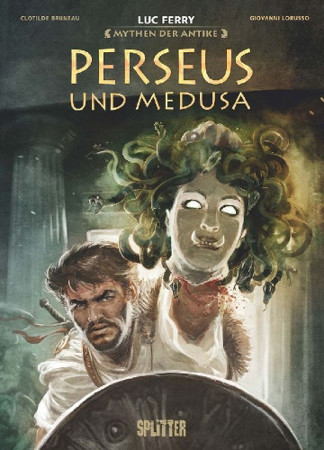Buchcover und Innenansicht für das Buch: Mythen der Antike: Perseus und Medusa (Graphic Novel)