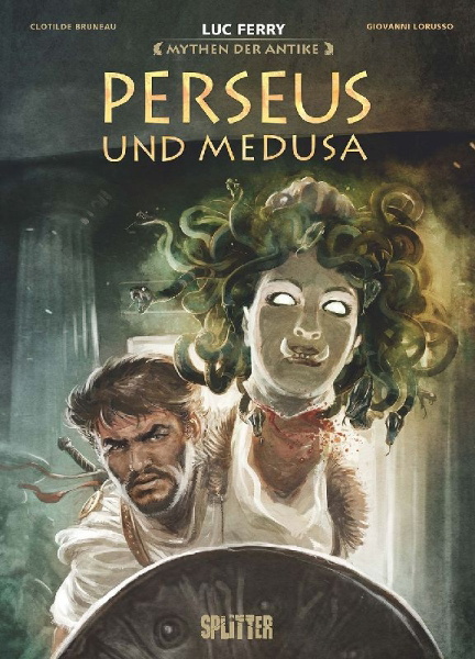 Buchcover und Innenansicht für das Buch: Mythen der Antike: Perseus und Medusa (Graphic Novel)