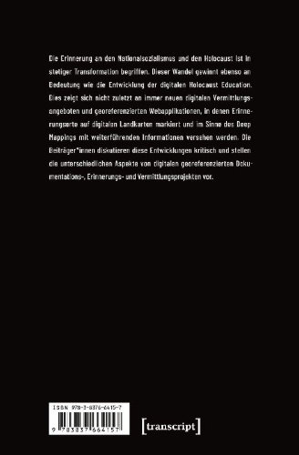 Buchcover und Innenansicht für das Buch: Erinnerungskultur und Holocaust Education im digitalen Wandel