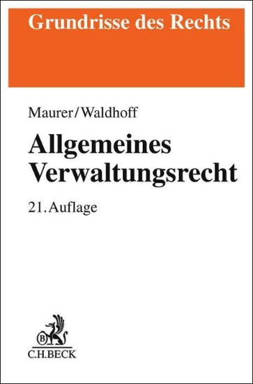 Buchcover und Innenansicht für das Buch: Allgemeines Verwaltungsrecht