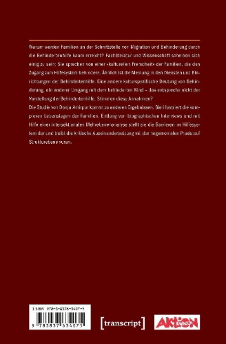 Buchcover und Innenansicht für das Buch: Migrationsbedingt behindert?