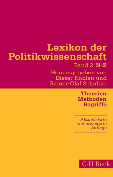 Buchcover und Innenansicht für das Buch: Lexikon der Politikwissenschaft 2 / N-Z