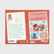 Buchcover und Innenansicht für das Buch: Moppi und Möhre - Abenteuer im Meerschweinchenhotel