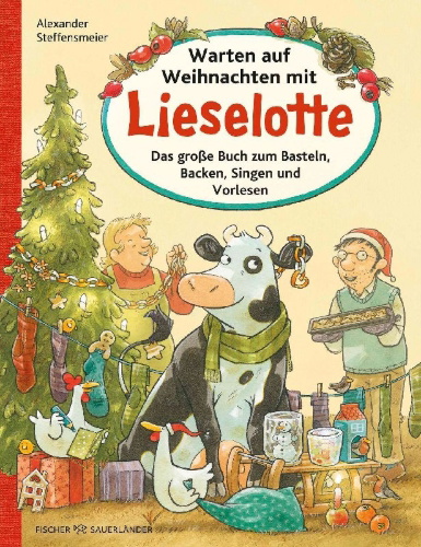 Buchcover und Innenansicht für das Buch: Warten auf Weihnachten mit Lieselotte