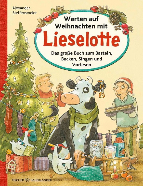 Buchcover und Innenansicht für das Buch: Warten auf Weihnachten mit Lieselotte