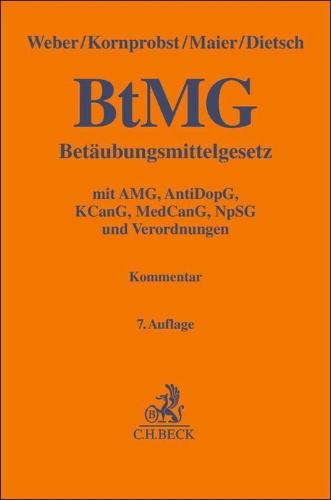 Buchcover und Innenansicht für das Buch: Betäubungsmittelgesetz. BtMG