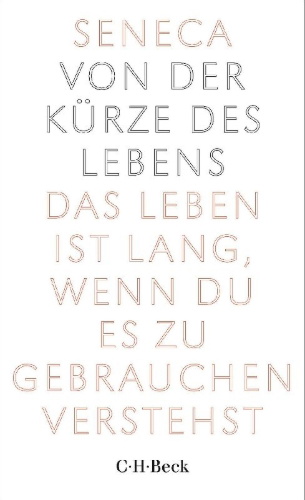 Buchcover und Innenansicht für das Buch: Von der Kürze des Lebens