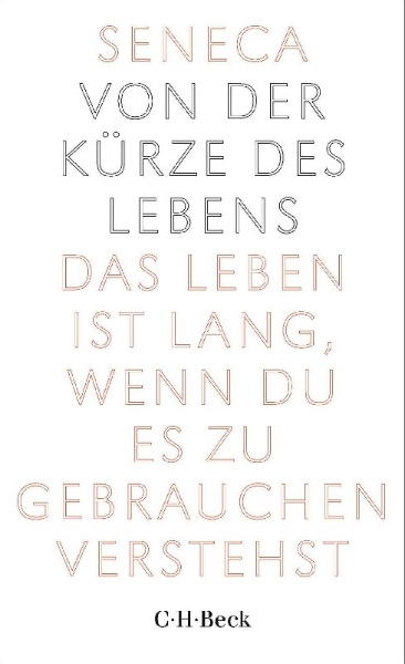 Buchcover und Innenansicht für das Buch: Von der Kürze des Lebens