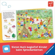 Buchcover und Innenansicht für das Buch: Sachen suchen: Im Kindergarten
