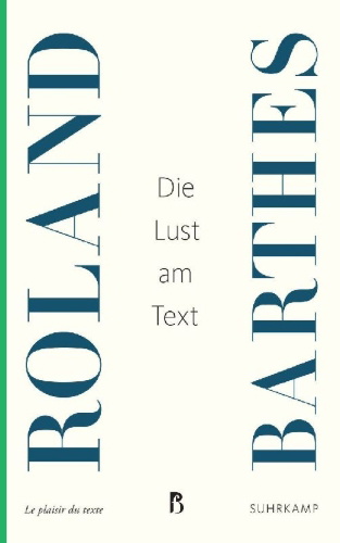 Buchcover und Innenansicht für das Buch: Le plaisir du texte