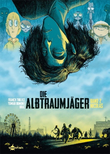 Buchcover und Innenansicht für das Buch: Die Albtraumjäger. Band 2