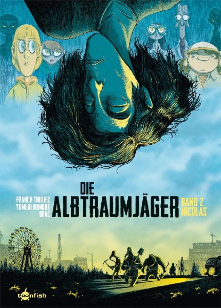 Buchcover und Innenansicht für das Buch: Die Albtraumjäger. Band 2