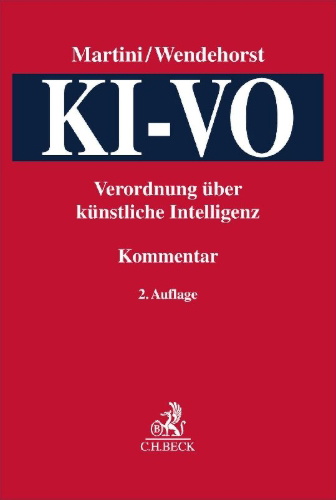 Buchcover und Innenansicht für das Buch: KI-VO: Verordnung über künstliche Intelligenz