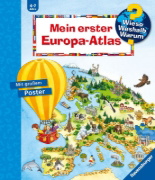 Buchcover und Innenansicht für das Buch: Wieso? Weshalb? Warum?: Mein erster Europa-Atlas
