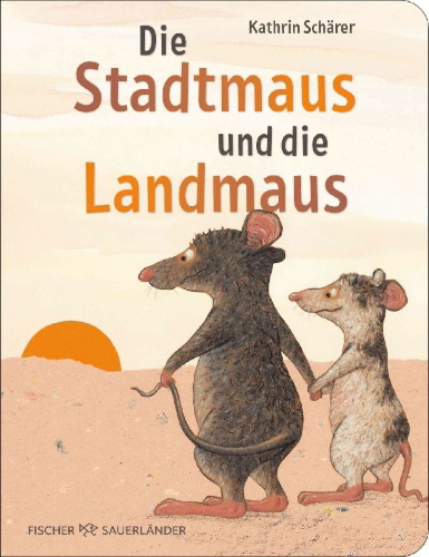 Buchcover und Innenansicht für das Buch: Die Stadtmaus und die Landmaus