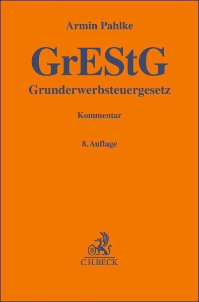 Buchcover und Innenansicht für das Buch: Grunderwerbsteuergesetz. GrEStG