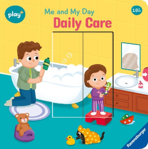 Buchcover und Innenansicht für das Buch: Play+ Me and My Day: Daily Care