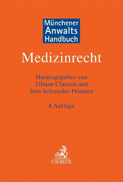 Buchcover und Innenansicht für das Buch: Münchener Anwaltshandbuch Medizinrecht