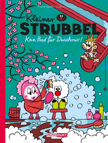 Buchcover und Innenansicht für das Buch: Kleiner Strubbel: Kein Bad für Duschnix!