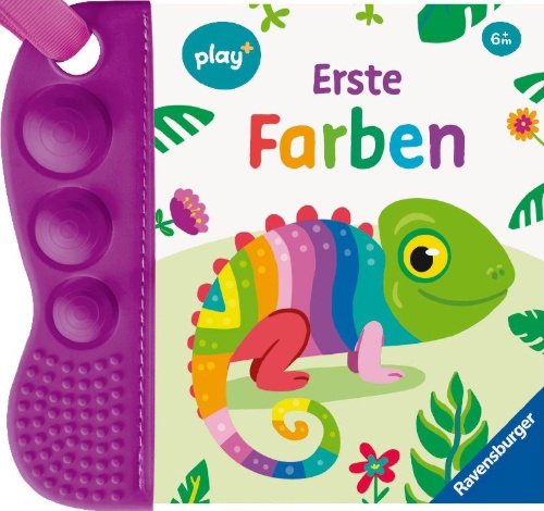 Buchcover und Innenansicht für das Buch: Play+ flip&pop Erste Farben - ab 6 Monate
