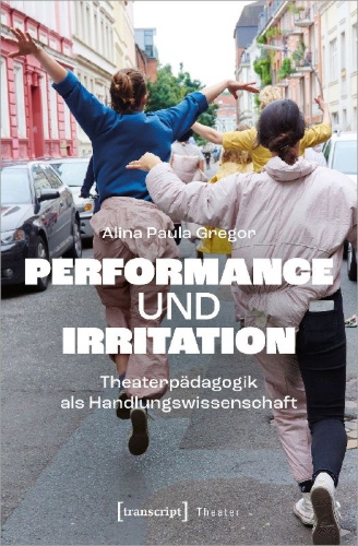 Buchcover und Innenansicht für das Buch: Performance und Irritation
