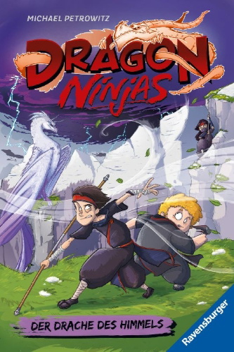 Buchcover und Innenansicht für das Buch: Dragon Ninjas, Band 3 - Der Drache des Himmels