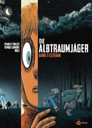 Buchcover und Innenansicht für das Buch: Die Albtraumjäger. Band 3