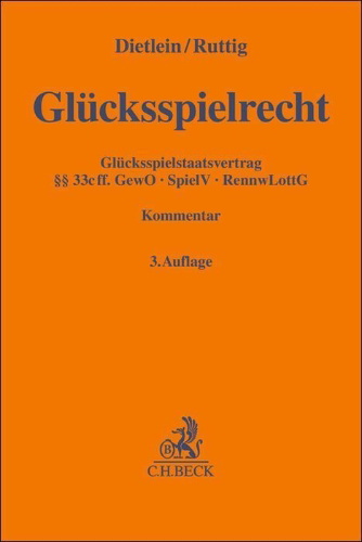 Buchcover und Innenansicht für das Buch: Glücksspielrecht