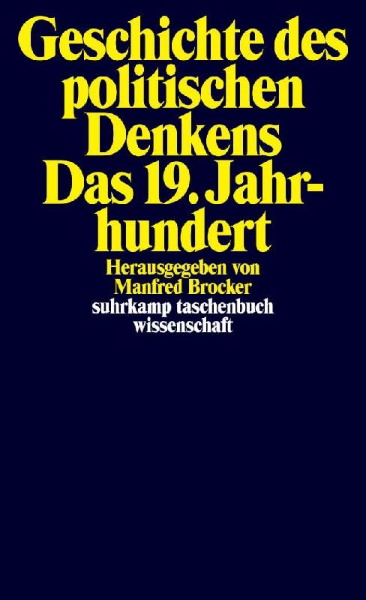 Buchcover und Innenansicht für das Buch: Geschichte des politischen Denkens. Das 19. Jahrhundert