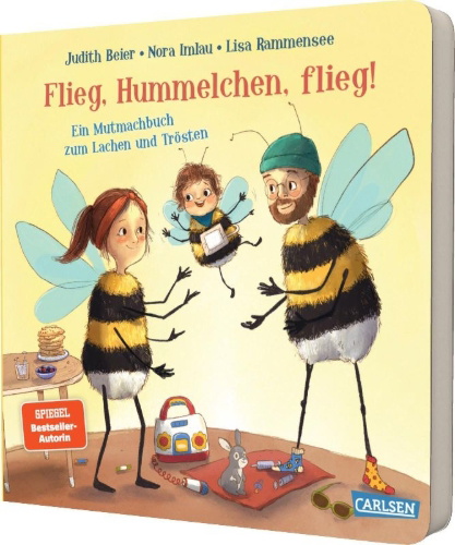 Buchcover und Innenansicht für das Buch: Flieg, Hummelchen, flieg!