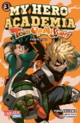 Buchcover und Innenansicht für das Buch: Boku no Hero Academia: Team Up Mission