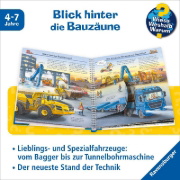 Buchcover und Innenansicht für das Buch: Wieso? Weshalb? Warum?, Band 7: Fahrzeuge auf der Baustelle