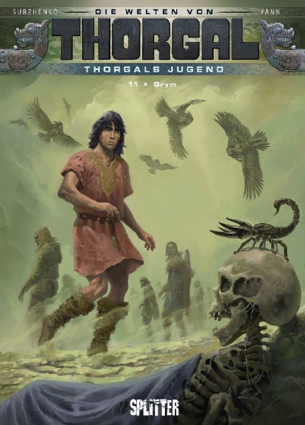Buchcover und Innenansicht für das Buch: Die Welten von Thorgal - Thorgals Jugend. Band 11