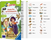 Buchcover und Innenansicht für das Buch: Leserabe Vor-Lesestufe - Piratin Pia auf Schatzsuche