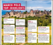 Buchcover und Innenansicht für das Buch: MARCO POLO Reiseführer Languedoc-Roussillon, Cevennen