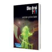 Buchcover und Innenansicht für das Buch: Die drei ???: und der grüne Geist