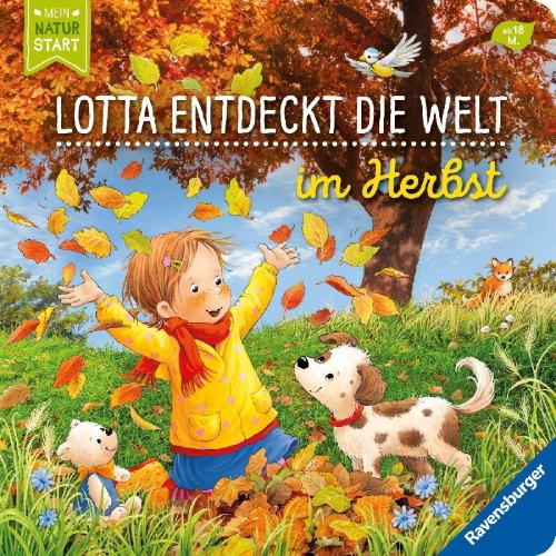Buchcover und Innenansicht für das Buch: Lotta entdeckt die Welt: Im Herbst