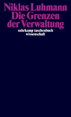 Buchcover und Innenansicht für das Buch: Die Grenzen der Verwaltung
