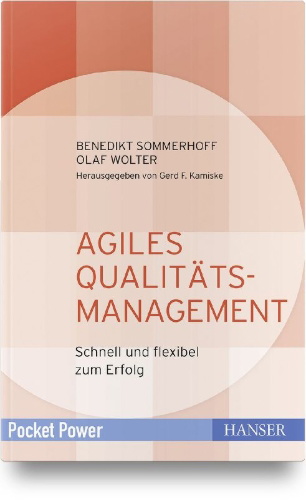 Buchcover und Innenansicht für das Buch: Agiles Qualitätsmanagement