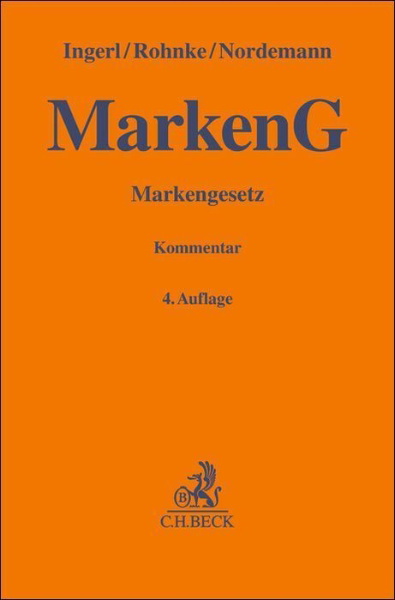 Buchcover und Innenansicht für das Buch: Markengesetz. MarkenG