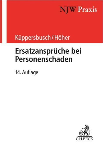 Buchcover und Innenansicht für das Buch: Ersatzansprüche bei Personenschaden