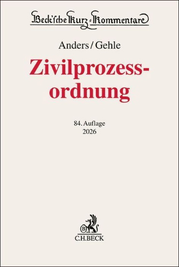 Buchcover und Innenansicht für das Buch: Zivilprozessordnung. ZPO