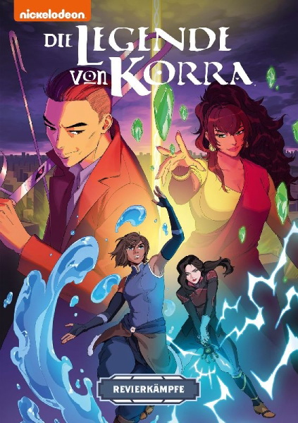 Buchcover und Innenansicht für das Buch: Die Legende von Korra: Softcover Sammelband 1