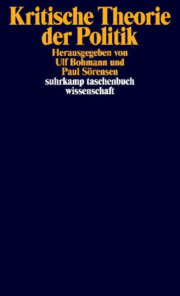 Buchcover und Innenansicht für das Buch: Kritische Theorie der Politik