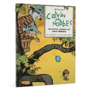 Buchcover und Innenansicht für das Buch: Calvin & Hobbes - Von Ferien, Fischen und fiesen Mädchen - Sammelband 03