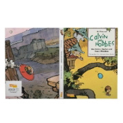 Buchcover und Innenansicht für das Buch: Calvin & Hobbes - Von Ferien, Fischen und fiesen Mädchen - Sammelband 03