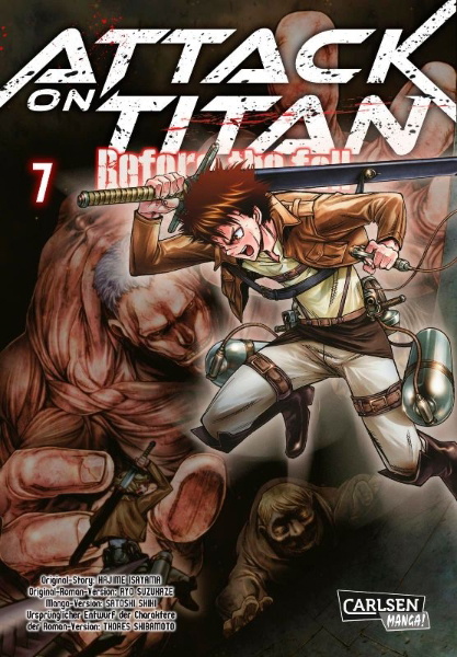 Buchcover und Innenansicht für das Buch: Shingeki no Kyojin - Before the Fall