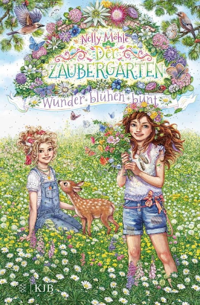 Buchcover und Innenansicht für das Buch: Der Zaubergarten - Wunder blühen bunt